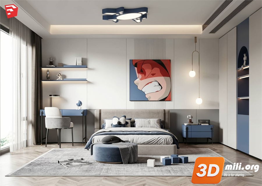 Children Room Scenes Skp FIles 